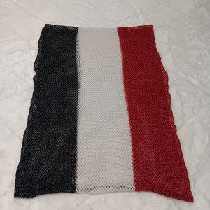 Steve Madden striped shimmery infinity scarf